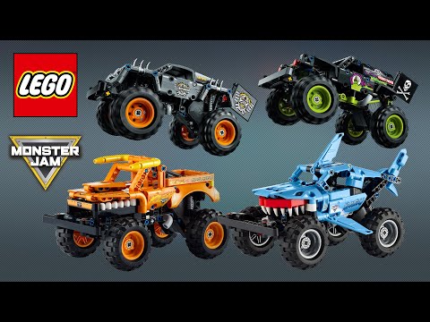 ALL LEGO® Technic™ Monster Jam™ 2022 & 2021 | Jam Grave Digger, Max-D, Megalodon, El Toro Loco
