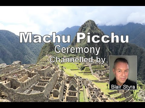 187 Alba Weinman, Blair Styra and Antonio Sangio. Ceremony channelled by Blair at Machu Picchu