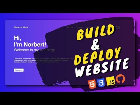 How to Create and Deploy a Website Landing Page Using HTML CSS and JavaScript | Website Hosting
