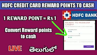 Hdfc credit card reward points conver to cash | hdfc credit card reward points