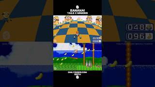 BANANA! TAILS X MINIONS — ENJOY WITH MUSIC🎵 | Sonic Mania + Sonic 2 Absolute | #shorts #sonicshorts