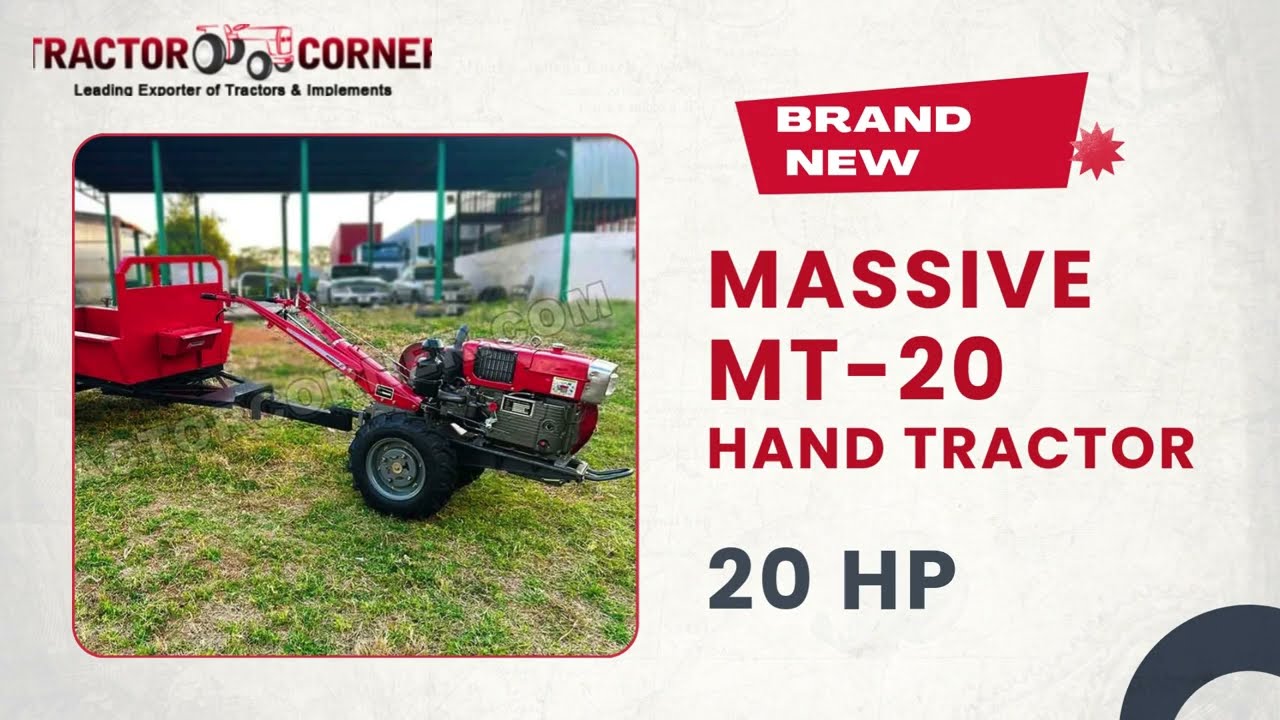 Massive MT-20 Manual Walking Tractor for Sale in Africa and Caribbean Countries | Tractor Corner