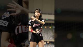 まだ幼さが残る可愛らしい😊 KIA Tigers 이주은[李珠珢](Lee Ju-Eun)치어리더  2024/7/27【台湾チアTV】