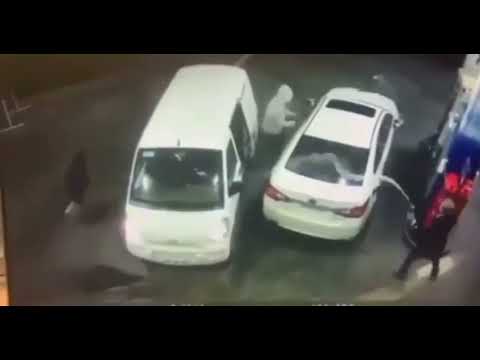 Man spray Gasoline on would be ROBBERS (no one got hurt)