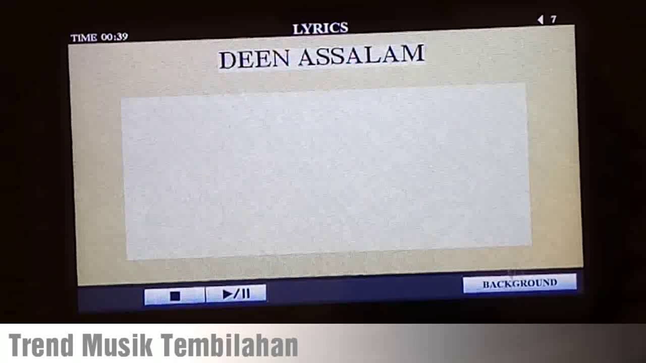 CARA MEMBUAT TEKS PADA MP3 UNTUK KEYBOARD YAMAHA LAGU DEEN ASSALAM