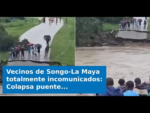 Vecinos de Songo-La Maya totalmente incomunicados: Colapsa puente tras lluvias del huracán Melissa
