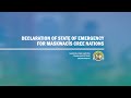 Declaration of State of Emergency for Maskwacîs Cree Nations