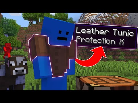 Minecraft Manhunt, but Leather Armor is Secretly OP!