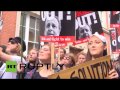 Anti austerity protest. anonymous (song by skrillex first ...