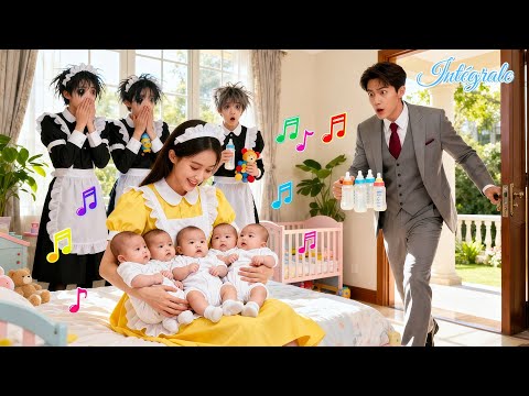 Les 5 bébés du PDG refusaient toutes nourrices…jusqu’à qu’une femme ménage les endorme! Il l’épouse!