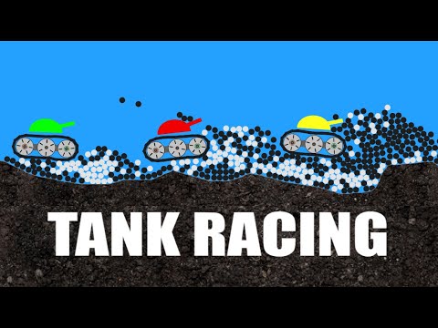 The Tank (Tank Racing) - Algodoo Marble Race