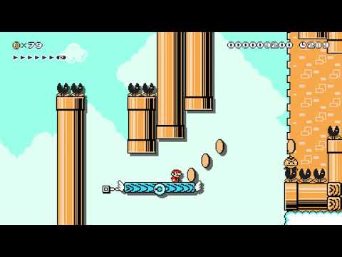 Sky Pipe Temple [#TJ] by Kirr12 🍄 Super Mario Maker 2 #ahk 😶 No Commentary