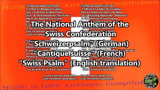 Switzerland National Anthem with music, vocal Lehmann Schwestern version, and lyrics w/English Trans