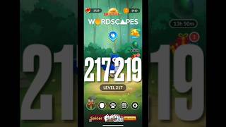 Wordscapes: Level 217-219 #wordscapes #gaming #wordscape
