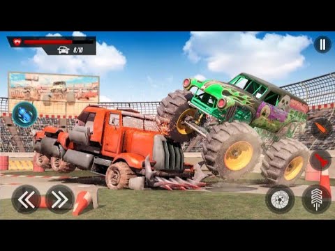 Real Monster Truck Racing Simulator 2022 Demolition Derby Crash Stunts Truck