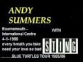 ANDY SUMMERS & STING - Bournemouth 4-1-86 ...