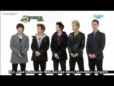 MBLAQ 120210 Weekly Idol part1