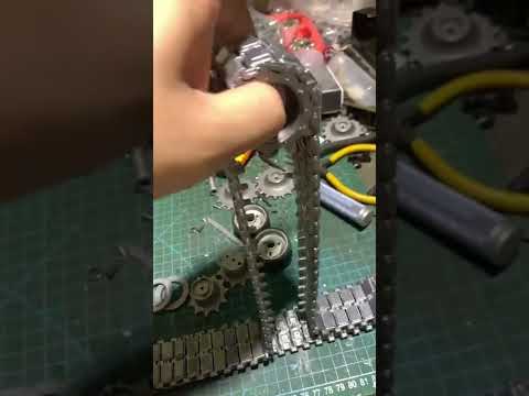 Novas faixas de metal para o brinquedo tanque rc Heng Long Abrams M1A2