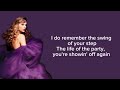 TAYLOR SWIFT - Last Kiss (Taylor’s Version) (Lyrics)