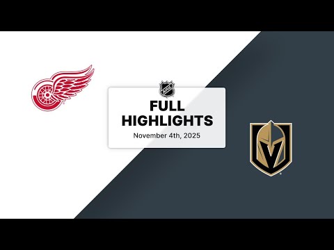NHL Highlights | Red Wings vs. Golden Knights | November 04, 2025