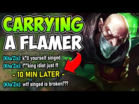 I GOT HARD FLAMED BY KHA'ZIX, BUT THEN HE PRAISES ME BY THE END? - League of Legends