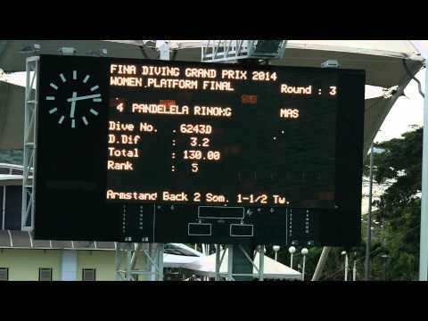 [241014] Pandelela Rinong 10m 3rd Dive FINA Diving Grand Prix Malaysia 2014