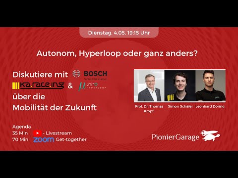 Diskutiere mit Bosch & HSGs vom KIT über die Mobilität der Zukunft | mu-zero, KA-RaceIng