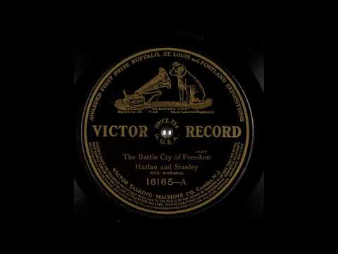 Battle Cry of Freedom - Harlan and Stanley, 1907 [Restored Audio]