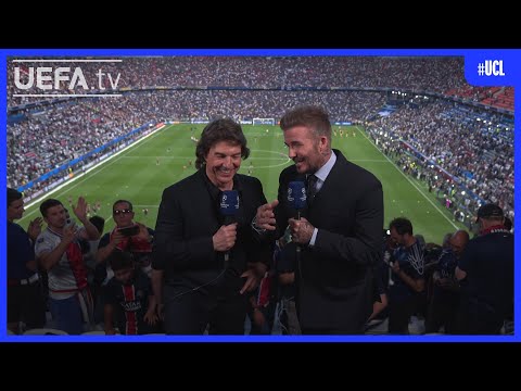 Tom Cruise & David Beckham At The Champions League Final! 🍿