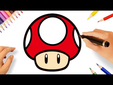 COMMENT DESSINER CHAMPIGNON 🍄| SUPER MARIO BROS
