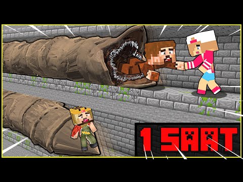 MINECRAFT UNDERGROUND MONSTER MOVIE - (1 Hour)