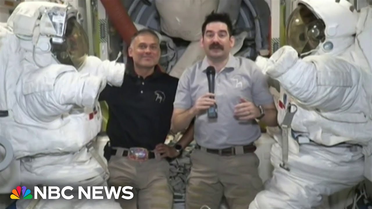 Video: NBC News interviews ISS astronauts on Artemis II chat, leak response and lunar plans