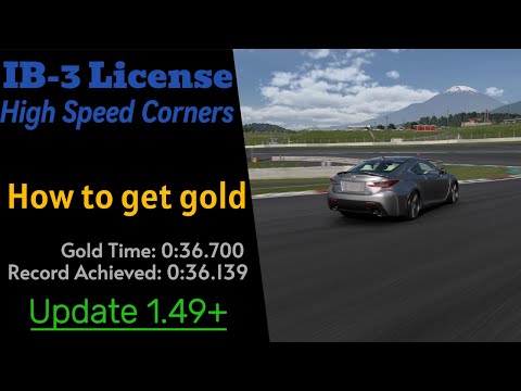 GT7 | How to get Gold on the IB-3 License (Update 1.55+)