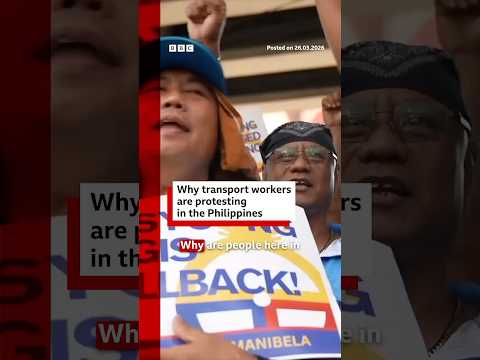 Why transport workers are protesting in the Philippines. #Philippines #Protest #BBCNews
