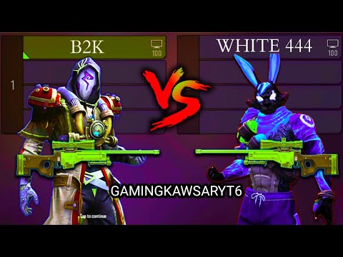 B2K VS WHITE 444 / AWM VS AWM - WHO IS THE LEGEND OF AWM IN FREE FIRE