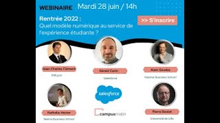 Webinar by Alain Goudey on the digital model and student experience, Campus Matin, June 2022
