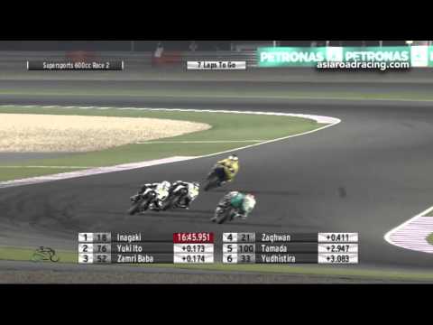 2014 ARRC Qatar : SuperSports 600cc Race 2 Highlights