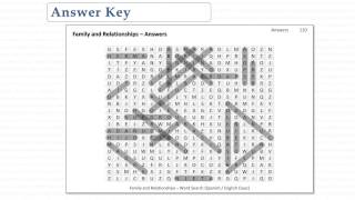 Sample Spanish Vocabulary Word Search Puzzle 1 Family