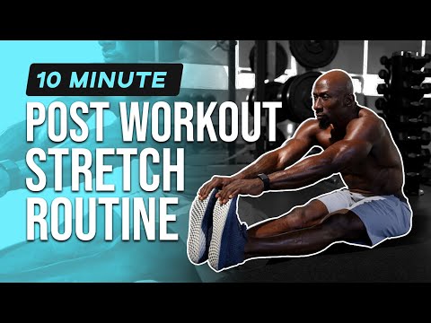 10 Minute Post Workout Stretch Routine - Follow Along Circuit