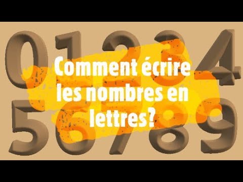 Écrire les nombres en lettres CE2