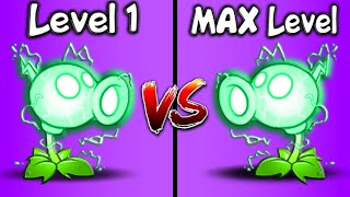 Electric Peashooter Level 1 vs MAX Level - Comparing Plants ► Plants vs. Zombies 2: It