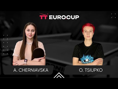 12:50 Alina Cherniavska - Oleksandra Tsiupko 29.04.2024 TT Euro.Cup Ukraine Star. TABLE 3