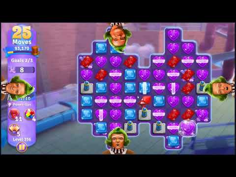 Wonka's World of Candy Level 356 - NO BOOSTERS + FULL STORY 🍫 | SKILLGAMING ✔️