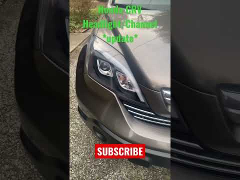 Honda CRV headlight & channel update.