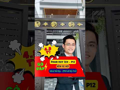 BÁN NHÀ HẺM XE HƠI GÒ VẤP – 48M² – FULL NỘI THẤT – NỞ HẬU ĐỀU – CHỈ 4.7 TỶ (TL)