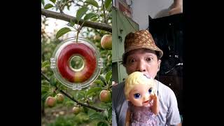 DONUT-SHAPED APPLE⁉️LIKE THIS VIDEO #shorts #shortvideo #babyalive 