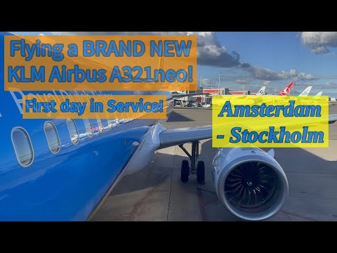 YouTube thumbnail for KLM Airbus A321neo