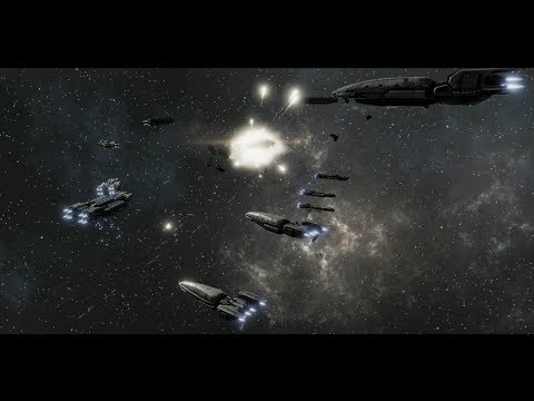 Battlestar Galactica Deadlock: Awesome Manticore Trio in action