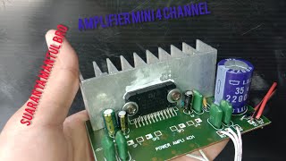review amplifier mini 4 channel TDA 7386 49Wx4