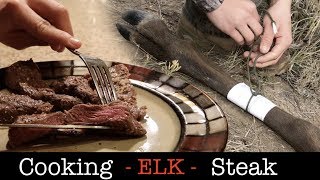 Simple Elk Steak Recipe - How to Cook Elk Meat On A Stove Demo